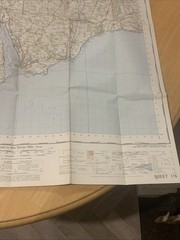 Ordnance Survey One Inch Map Sheet 176 Exeter 1960 Seventh Series OS Devon