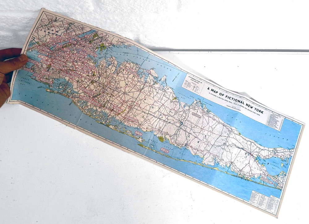 A Map of Fictional New York, Fold Out Map Showing Film & TV Series Locations