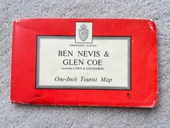 Ordnance Survey Vintage Map Ben Nevis Glencoe 1967 60s Paper Excell Free Post UK