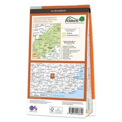 OS Explorer 171 Chiltern Hills West, Henley-on-Thames and Wallingford Map (2015)