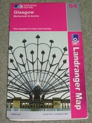 OS Ordnance Survey Landranger Map Sheet 64 Glasgow, Motherwell & Airdrie – 2005