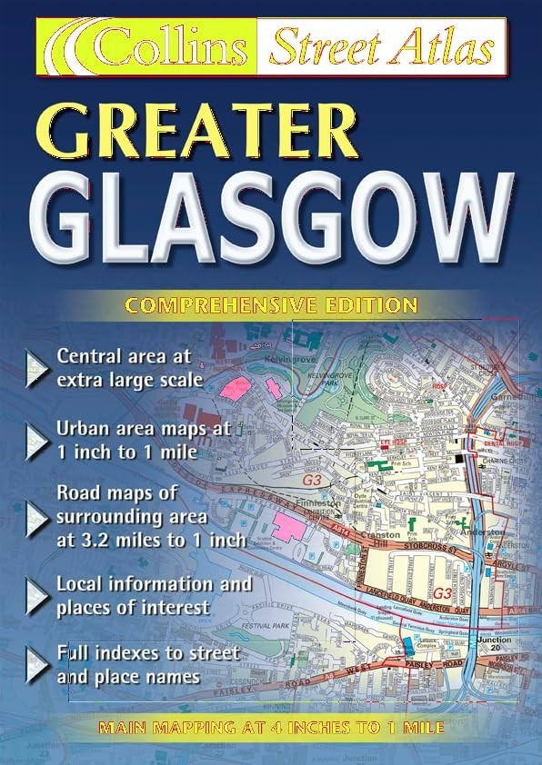 Greater Glasgow Street Atlas (Collins street atlas) Paperback / softback Book