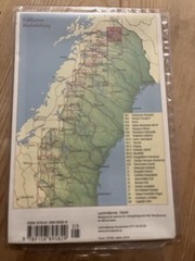 Sweden BD3: Rensjon / pulsujarvi Mountain Map hiking trekking walking