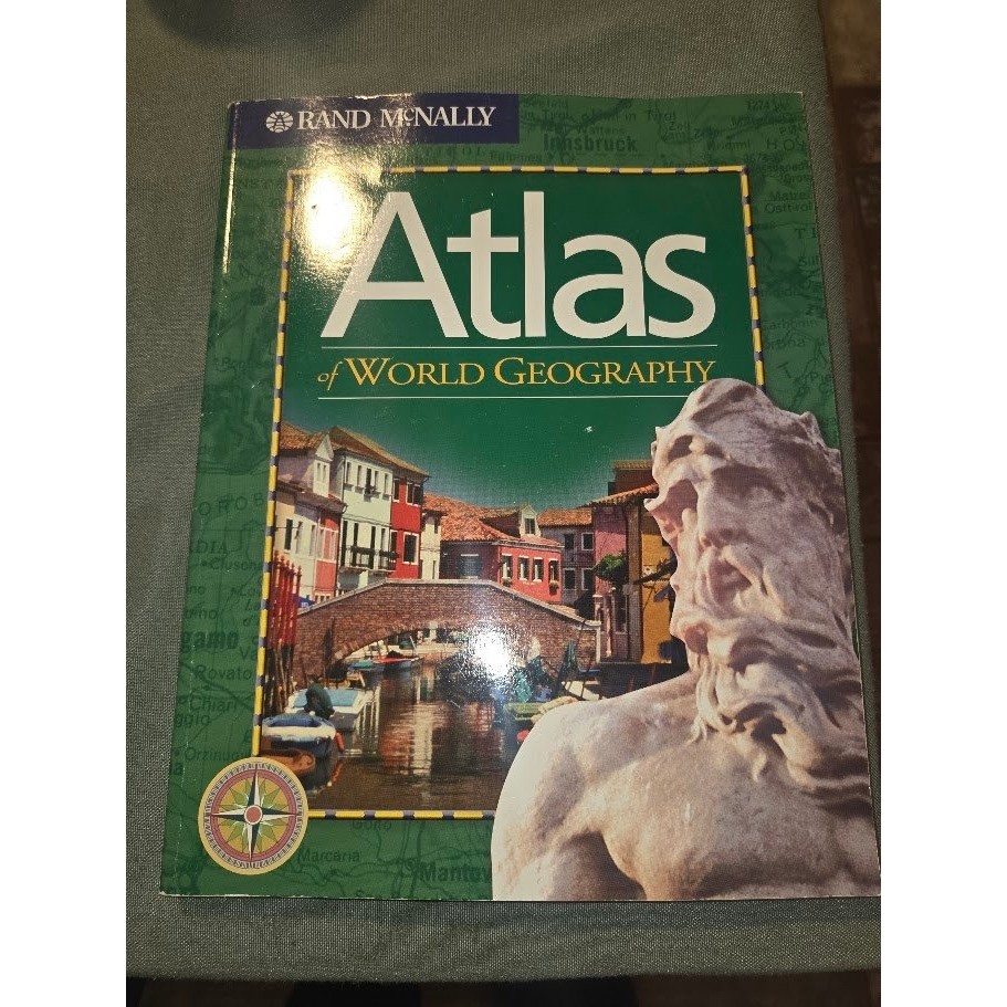 Rand McNally Atlas of World Geography Paperback Reference Book Maps