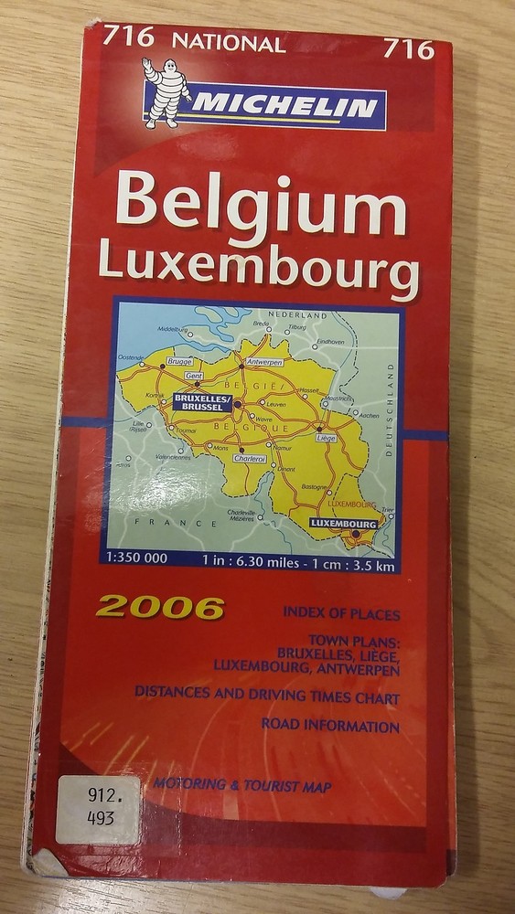 716: Belgium/Luxembourg 2006: Michelin Map (M16)