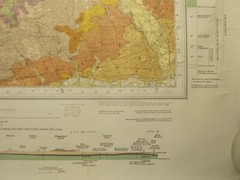 Ordnance Survey North London Geological map 1964 I inch to 1 mile