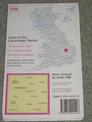OS Ordnance Survey Landranger Map Sheet 142 Peterborough – 1991