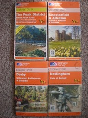 OL 24 259 269 260 NOTTINGHAM DERBY CHESTERFIELD EXPLORER ORDNANCE SURVEY MAPS OS