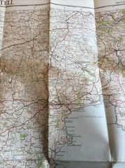 1939 Ordnance Survey One Inch Fifth Edition Cloth Map 143 Truro And St. Austell