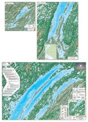 Mistassini, Albanel and Waconichi Lakes (Folded) | Waterproof Chart | 27 x 39