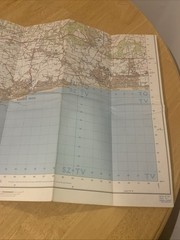 Ordnance Survey Landranger 197 Chichester & The Downs Map 1983 OS Plastic Cover