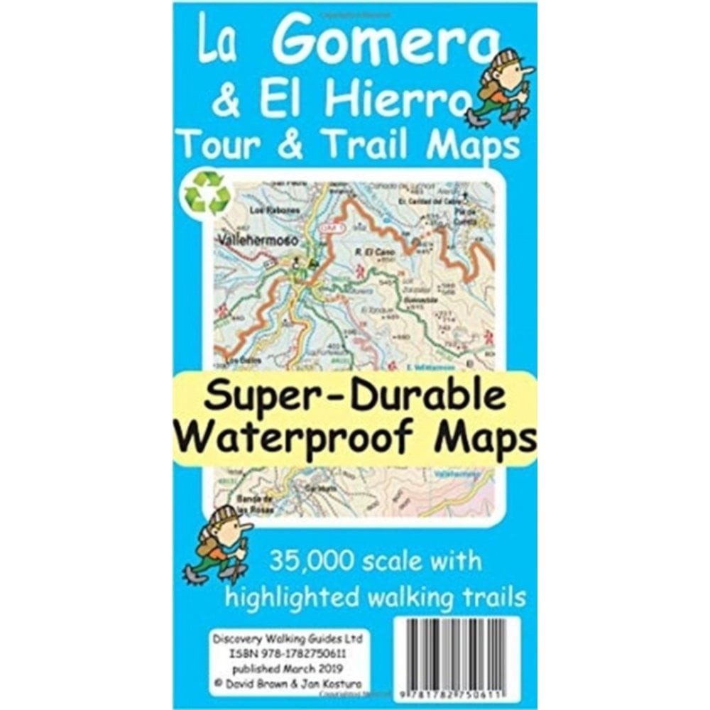 Spain La Gomera & El Hierro Tour & Trail Super-Durable Map 1:35K walking hiking