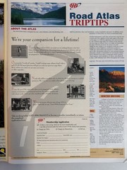 1998 AAA ROAD ATLAS oversized USA Canada Mexico American Automobile Association