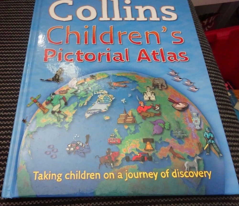 Collins Children’s Pictorial Atlas Hardback new 288