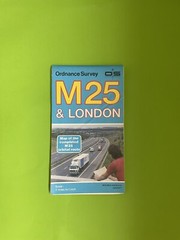 Vintage Around London M25 Ordance Survey Map 1986