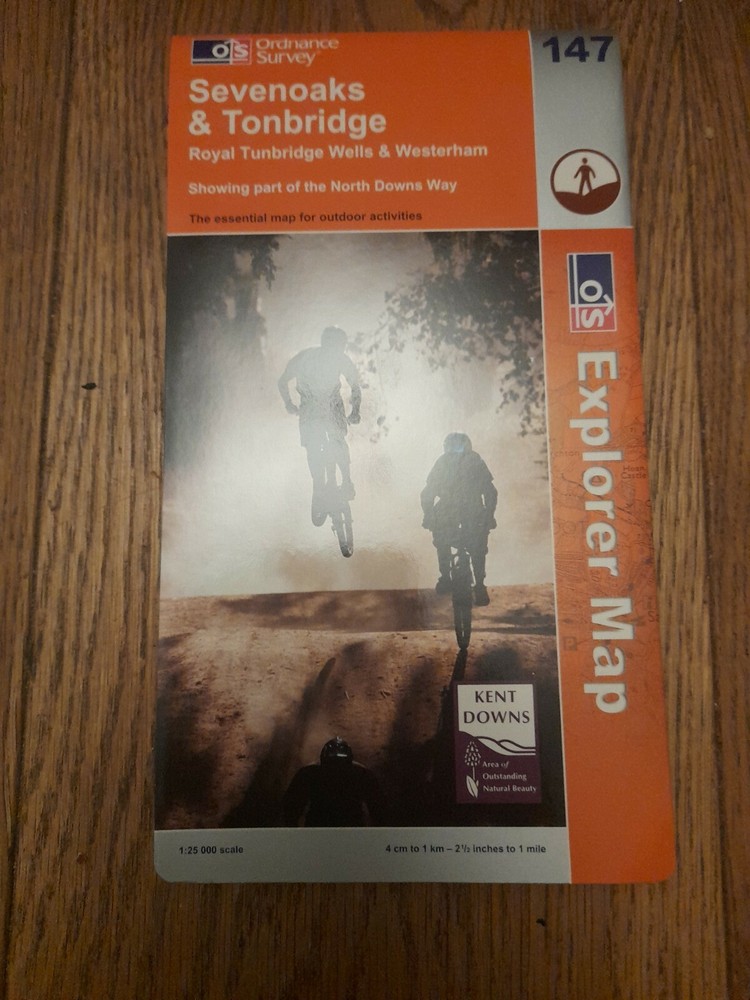 Ordnance Survey Explorer 147 Sevenoaks & Tonbridge