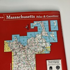 Delorme Massachusetts Atlas & Gazetteer 4th Ed Rand McNally Paperback 2009