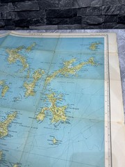 Bartholomew’s Half-inch Map of Orkney Islands. Sheet 61 Rare Vintage Map