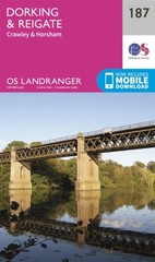 Dorking Reigate Map Crawley Horsham Ordnance Survey OS by Ordnance Survey