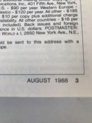 The World & I August 1988 Chronicle Changing Era*Freeing Of Eastern Europe