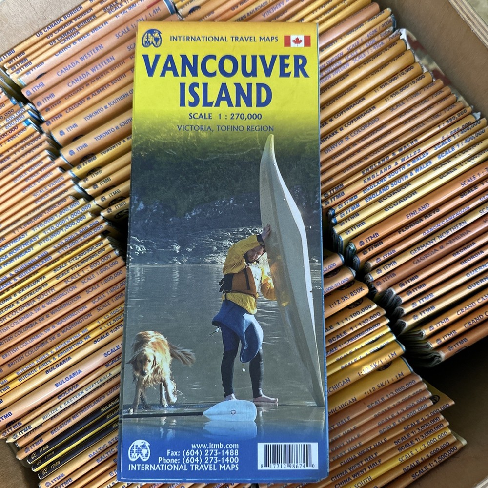 VANCOUVER ISLAND TRAVEL REFERENCE MAP 1:270K By Itmb Publishing **BRAND NEW**