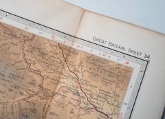 Bartholomews Half Inch Contoured Map Sheet 34 English Lakes 1961 Cartography