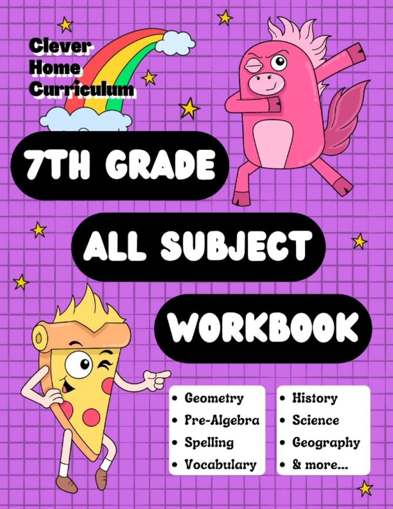 7th Grade All Subject Workbook: 7 All-In-One Workbook (Homeschool 7th…