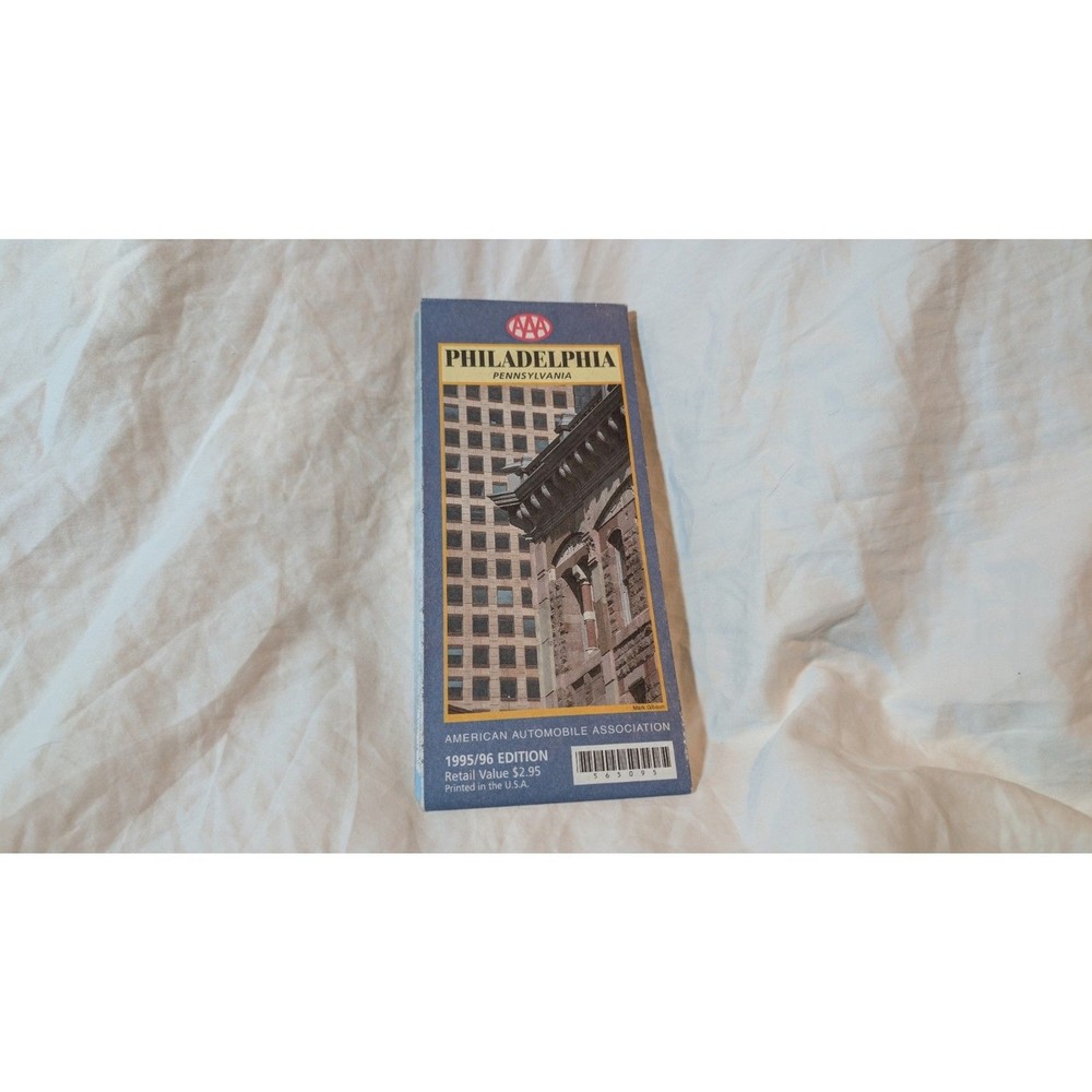 Vintage AAA Map Philadelphia 1995