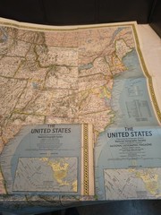Vintage 1986 National Geographic Society Close-Up USA Travel Maps Gift Set w/Box