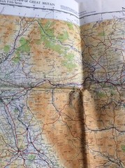 Vintage Map – Ordnance Survey of Great Britain – Sheet 9 – NE England – 1961