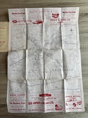 Vintage Ordnance Survey One Inch & Barnetts Maps Street Plan Index Newquay X5