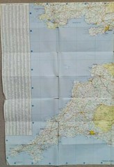 Regent Oil Company British Isles 5 Section Road Map, Sheet 1: Southern England.
