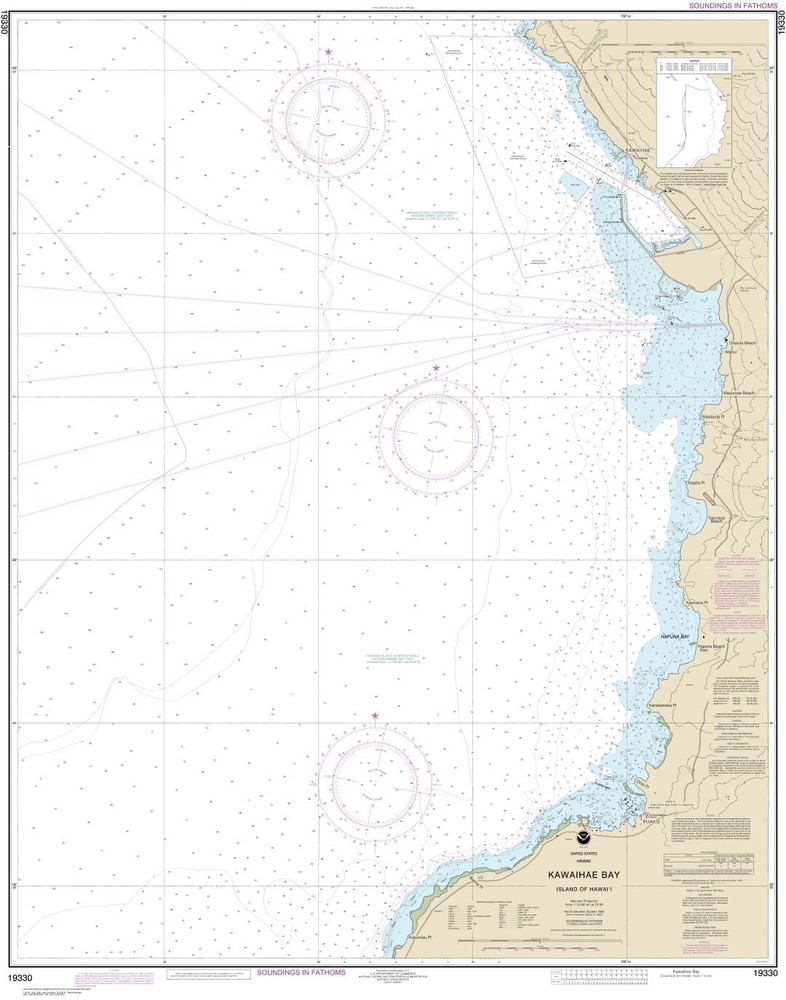 Kawaihae Bay-Island of Hawaii | Waterproof NOAA Chart 19330