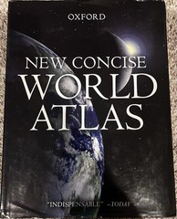 Very Good New Concise World Atlas Hardcover Dustjacket Oxford University Press