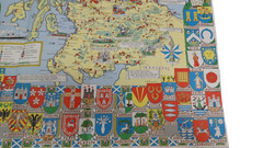 Historical Map of Scotland by L G Bullock Bartholomew Vintage