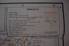 Original Vintage Sheet Tourist Map Of India Southern Region 1964