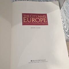 Rand McNally City Maps of Europe HC Atlas John Goss Braun & Hogenberg ISBN