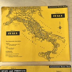 Vintage AA Route Maps x6 Europe Collectibles Driving Memorabilia Arts Crafts