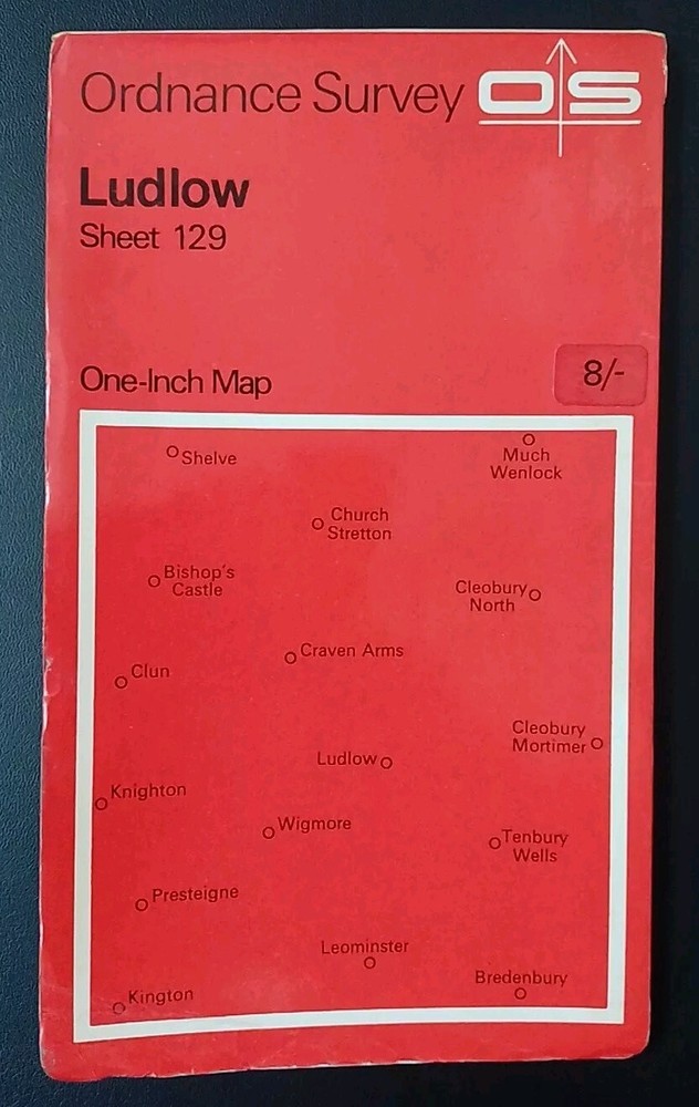 Ordnance Survey One-Inch Map, Sheet 129: Ludlow (1967).