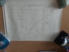 8 x 1910 Ordnance Maps 6″ to 1 mile scale Yorkshire North & West Riding areas