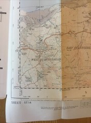1962 Ordnance Survey 2.5 Inch Map Sheet ST 14 Quantoxhead (incl Kilve & Holford