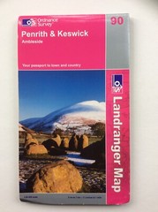 Ordnance Survey Map Sheet 90 Penrith & Keswick Ambleside