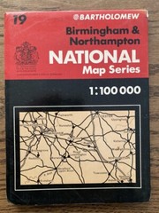 Bartholomew National Map Series 1:100 000 Birmingham & Northampton 19