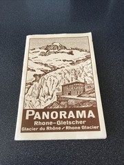 Relief-panorama of the Rhone Glacier in twelve colour offset print fold out map
