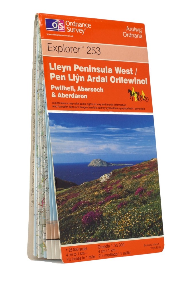 Lleyn Peninsula West, Pwllheli, Abersoch, Aberdaron, OS Explorer Map, 1:25 000