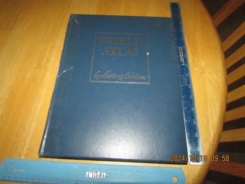 Hammond World Atlas – Collector’s Edition (1977, Leather Hardcover)