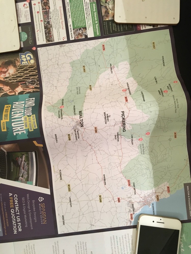 map Malton and pickering promo folded to save you postage (N)