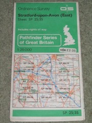 Ordnance Survey Pathfinder map sheet SP 25/35 Stratford upon Avon, East – 1983