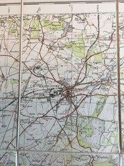 1936 Ordnance Survey One Inch Fifth Edition Map 123 Winchester And Basingstoke