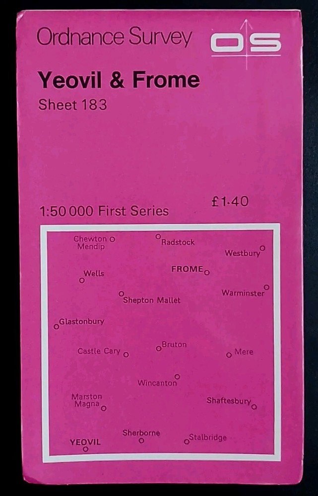 Ordnance Survey First Series Map, Sheet 183: Yeovil & Frome (1974).